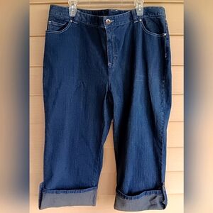 EUC Women's Style & Co. Denim Capris Sz 18